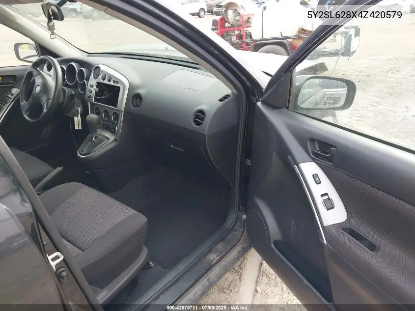 2004 Pontiac Vibe VIN: 5Y2SL628X4Z420579 Lot: 42675711