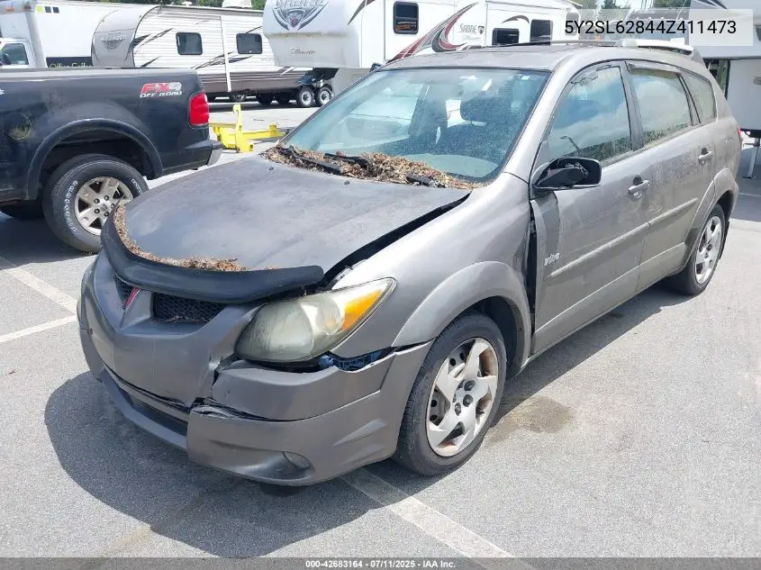 2004 Pontiac Vibe VIN: 5Y2SL62844Z411473 Lot: 42683164