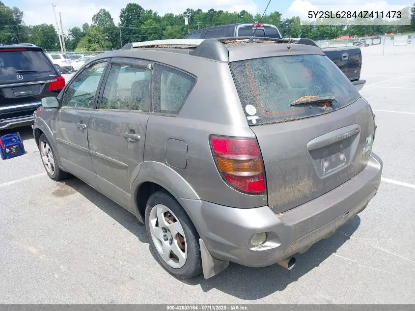 2004 Pontiac Vibe VIN: 5Y2SL62844Z411473 Lot: 42683164