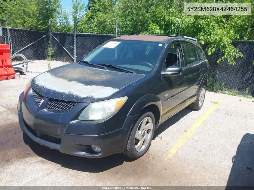 2004 Pontiac Vibe VIN: 5Y2SM628X4Z464255 Lot: 42701058