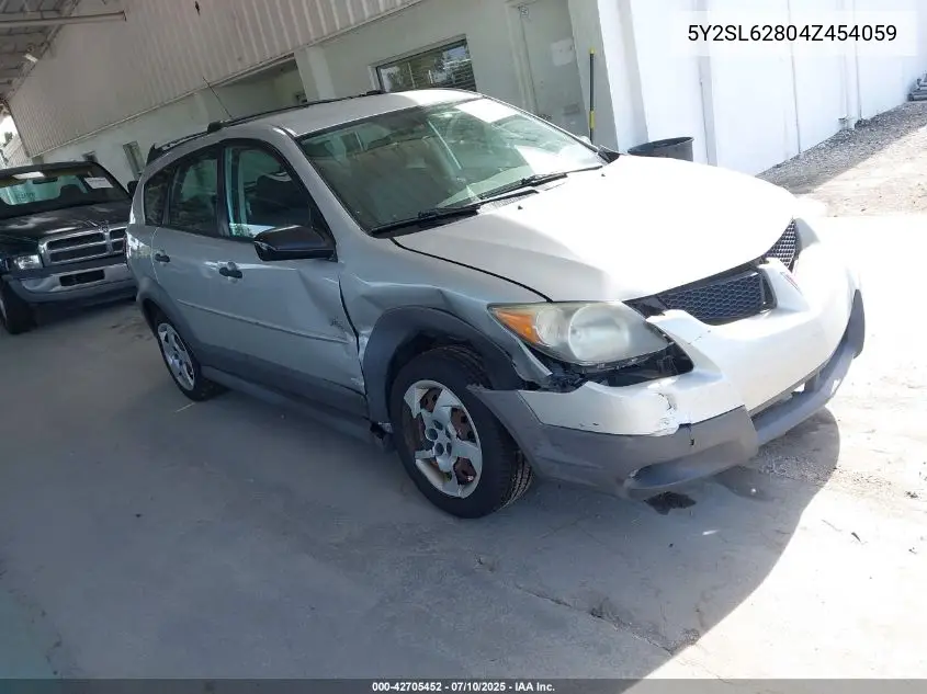 2004 Pontiac Vibe VIN: 5Y2SL62804Z454059 Lot: 42705452