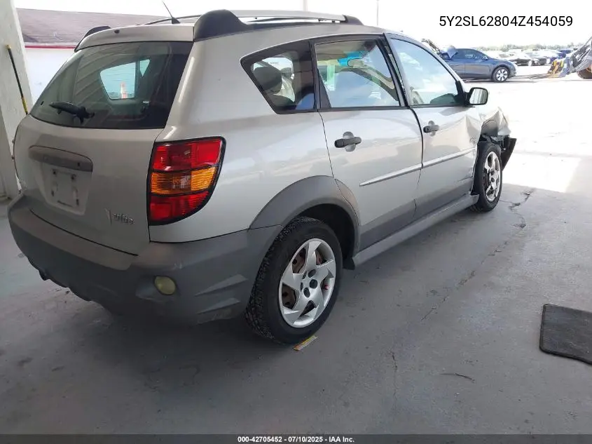 2004 Pontiac Vibe VIN: 5Y2SL62804Z454059 Lot: 42705452