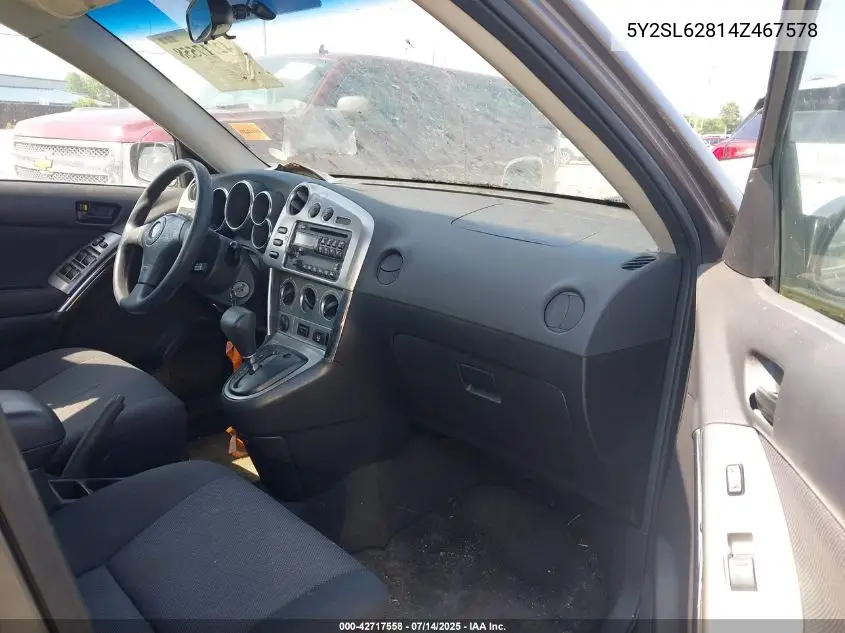 2004 Pontiac Vibe VIN: 5Y2SL62814Z467578 Lot: 42717558