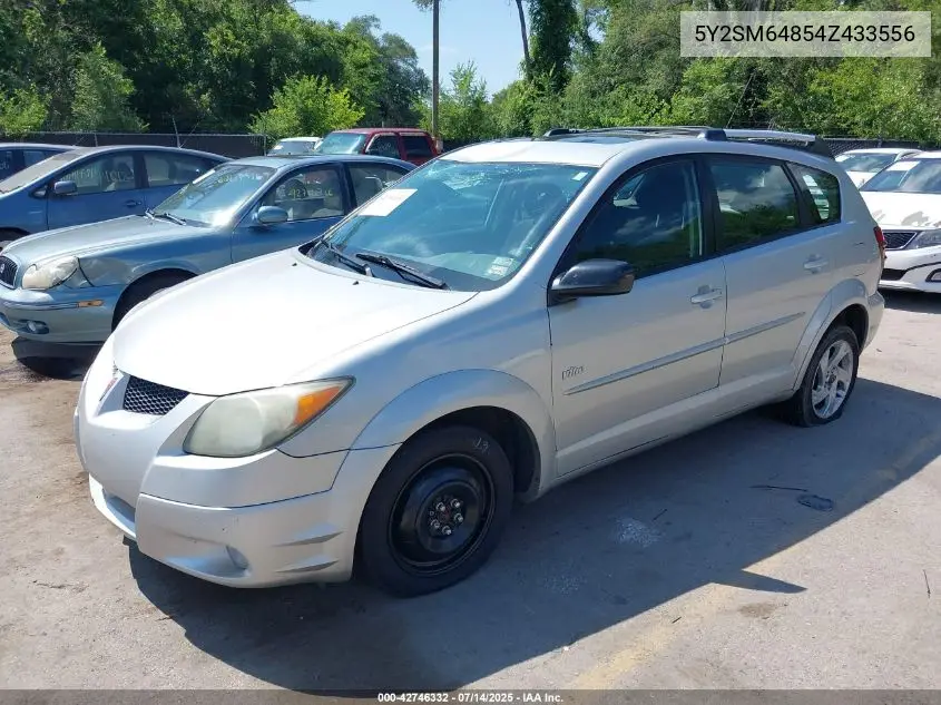 2004 Pontiac Vibe VIN: 5Y2SM64854Z433556 Lot: 42746332