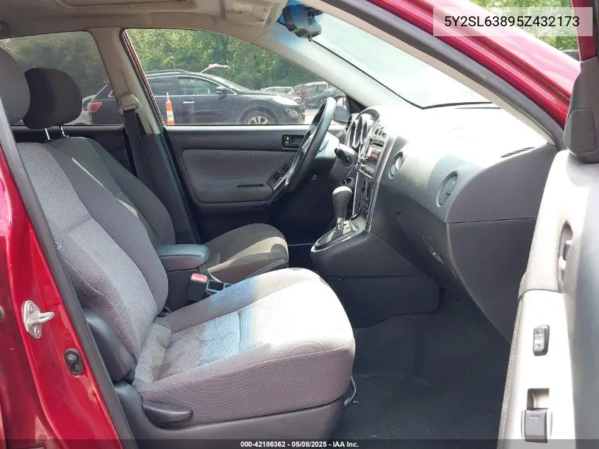 2005 Pontiac Vibe VIN: 5Y2SL63895Z432173 Lot: 42186362
