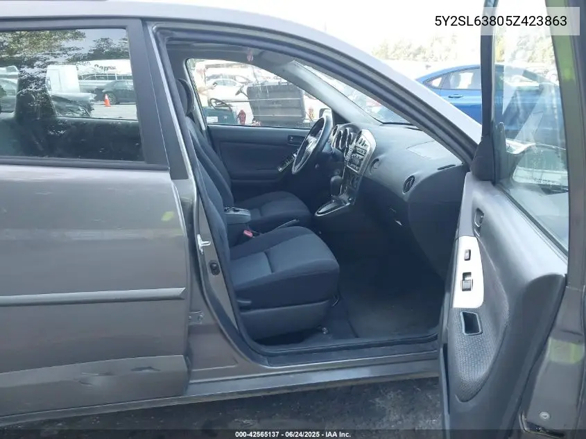 2005 Pontiac Vibe VIN: 5Y2SL63805Z423863 Lot: 42565137