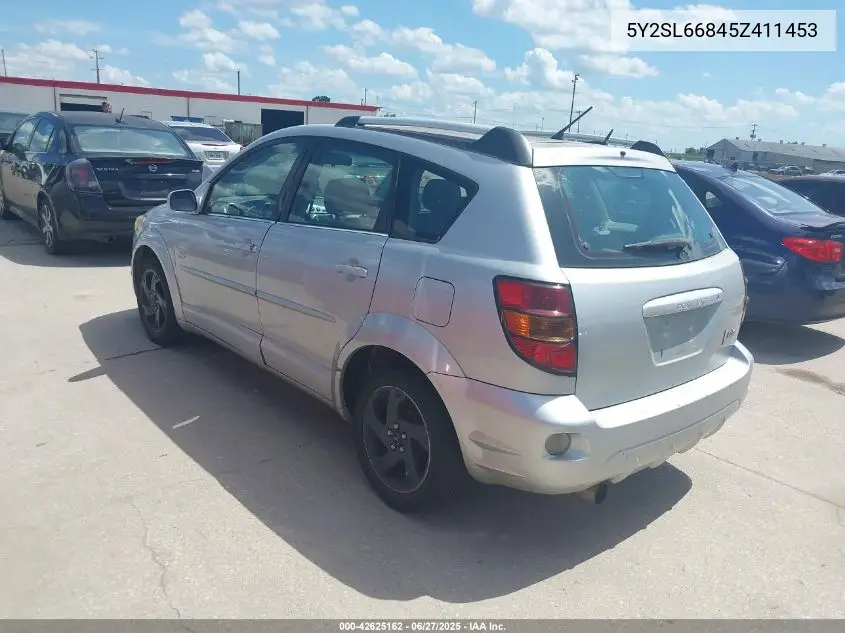 2005 Pontiac Vibe VIN: 5Y2SL66845Z411453 Lot: 42625162