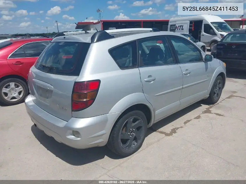 2005 Pontiac Vibe VIN: 5Y2SL66845Z411453 Lot: 42625162