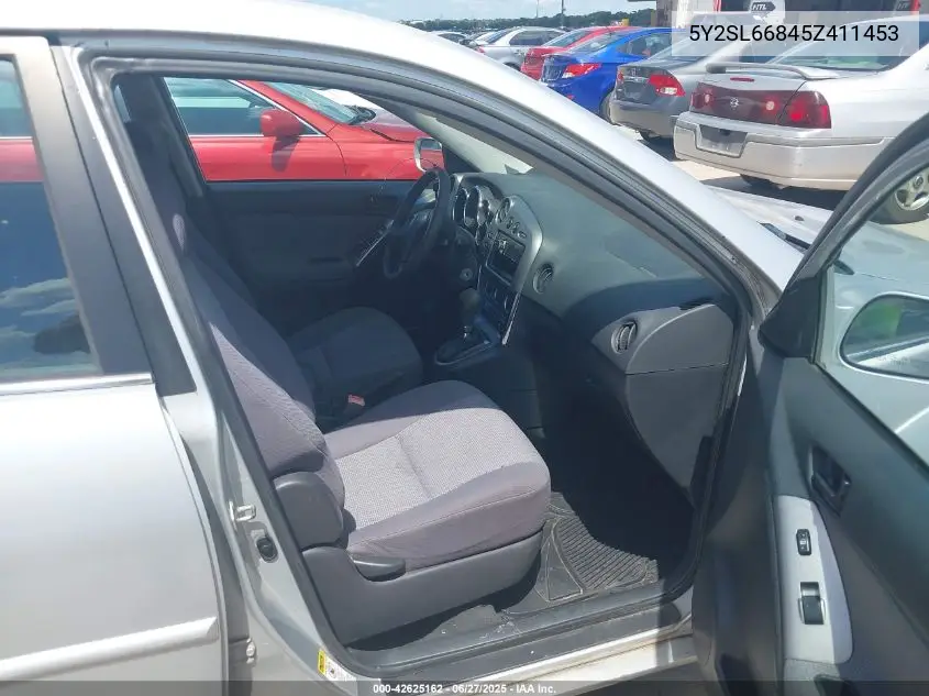 2005 Pontiac Vibe VIN: 5Y2SL66845Z411453 Lot: 42625162