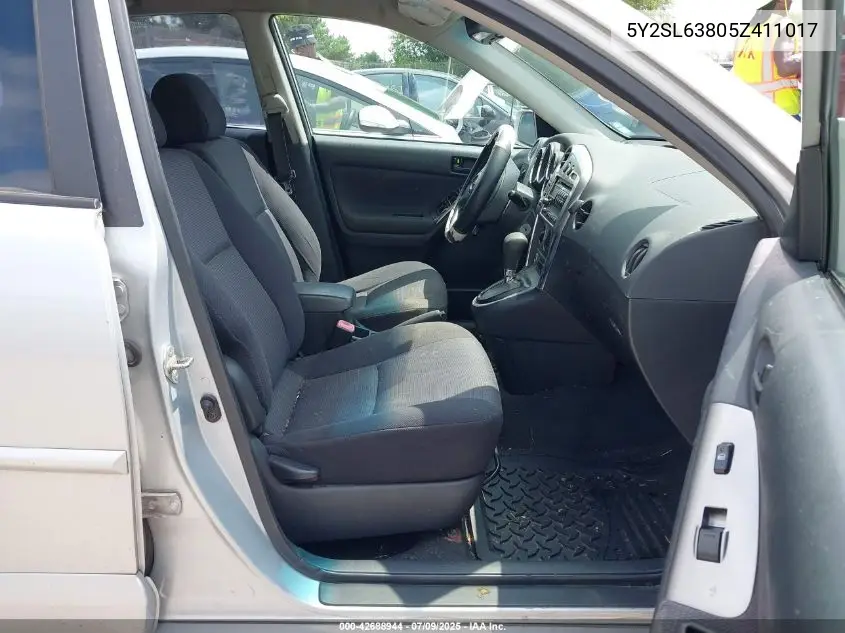 2005 Pontiac Vibe VIN: 5Y2SL63805Z411017 Lot: 42688944