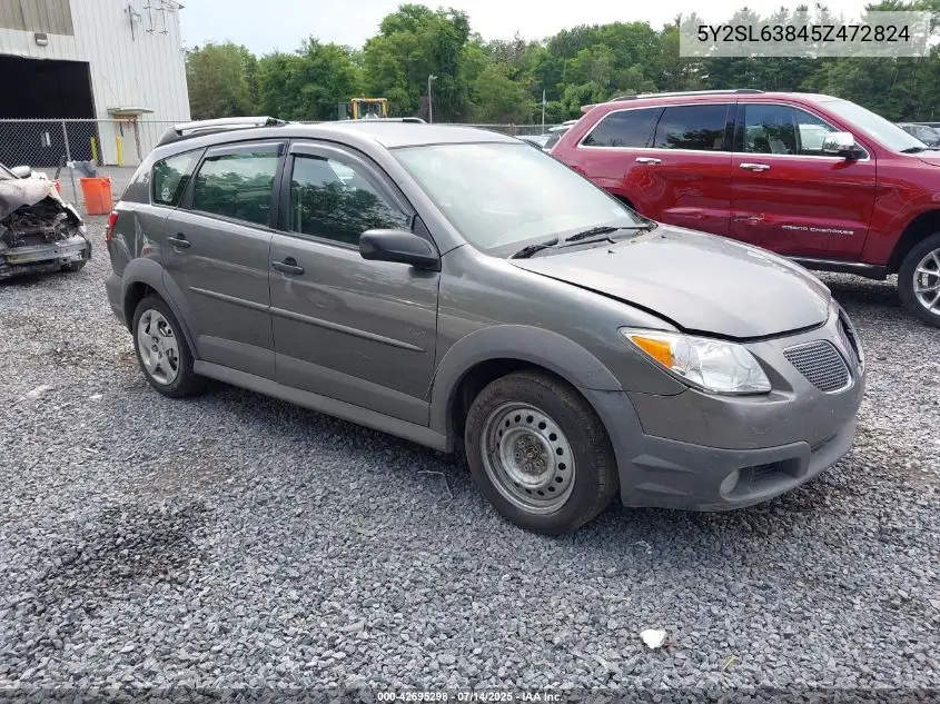 2005 Pontiac Vibe VIN: 5Y2SL63845Z472824 Lot: 42695298