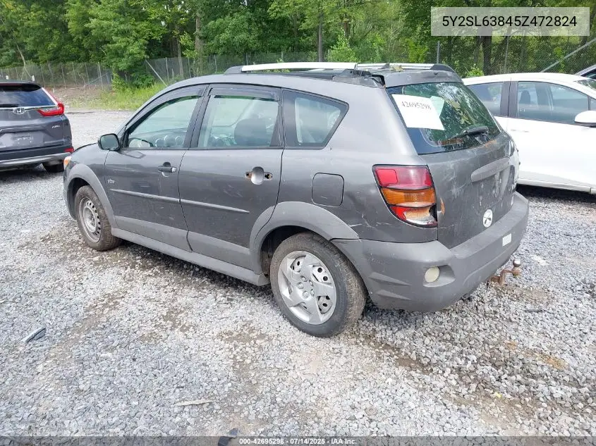 2005 Pontiac Vibe VIN: 5Y2SL63845Z472824 Lot: 42695298