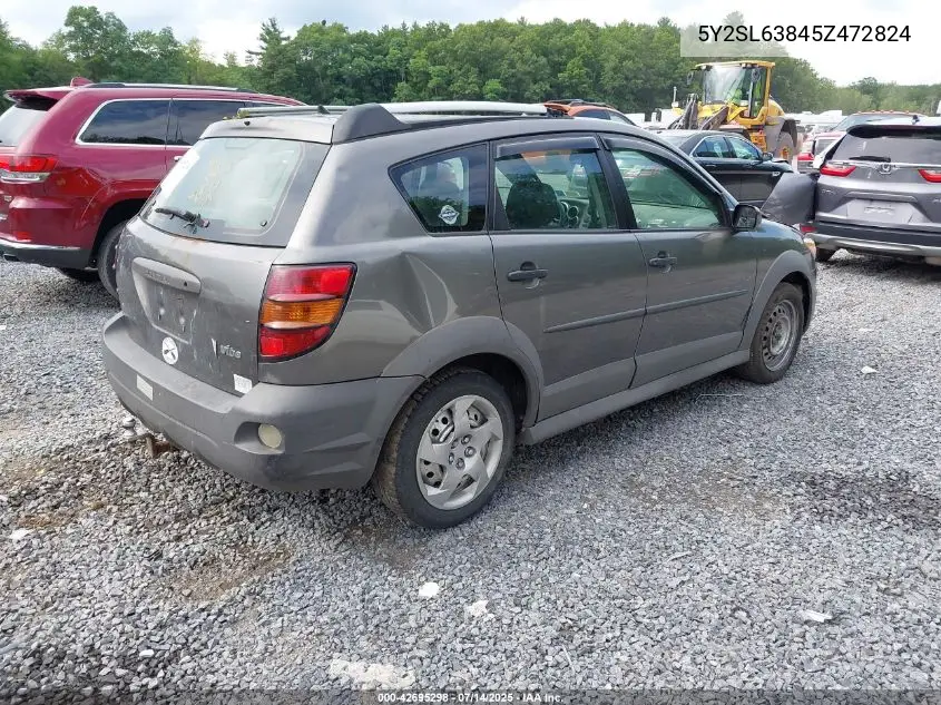 2005 Pontiac Vibe VIN: 5Y2SL63845Z472824 Lot: 42695298