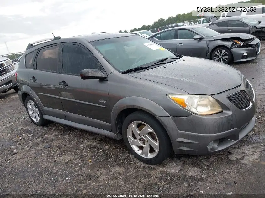2005 Pontiac Vibe VIN: 5Y2SL63825Z452653 Lot: 42708695
