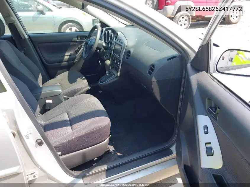 2006 Pontiac Vibe VIN: 5Y2SL65826Z417772 Lot: 42547737