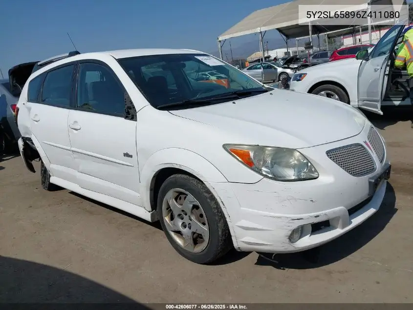 2006 Pontiac Vibe VIN: 5Y2SL65896Z411080 Lot: 42606077