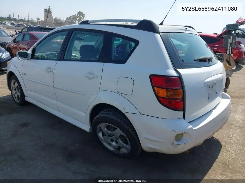 2006 Pontiac Vibe VIN: 5Y2SL65896Z411080 Lot: 42606077