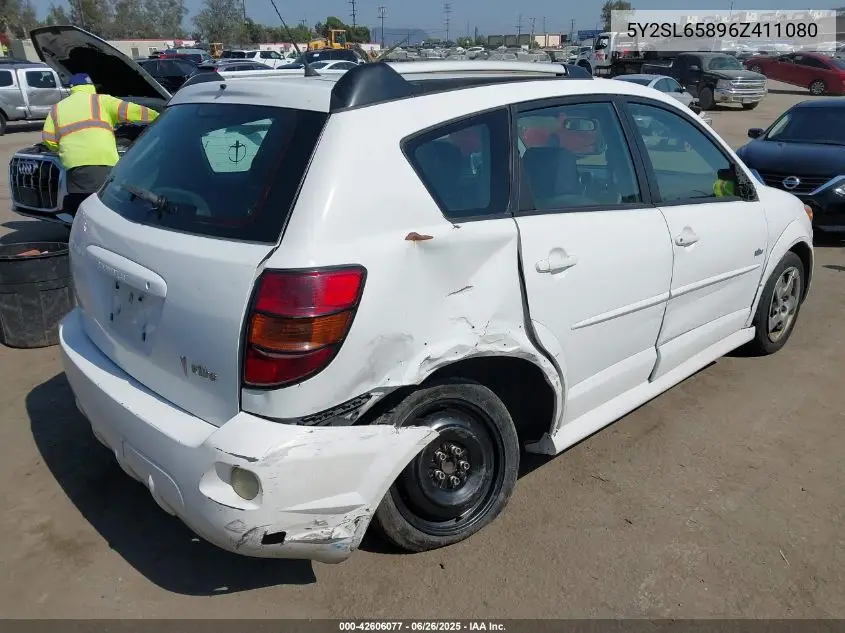 2006 Pontiac Vibe VIN: 5Y2SL65896Z411080 Lot: 42606077