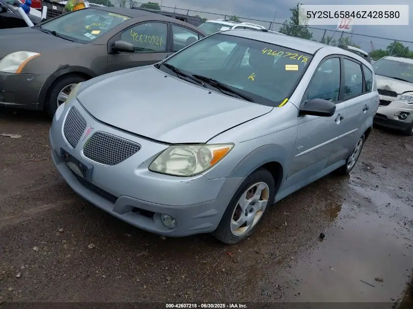 2006 Pontiac Vibe VIN: 5Y2SL65846Z428580 Lot: 42607218