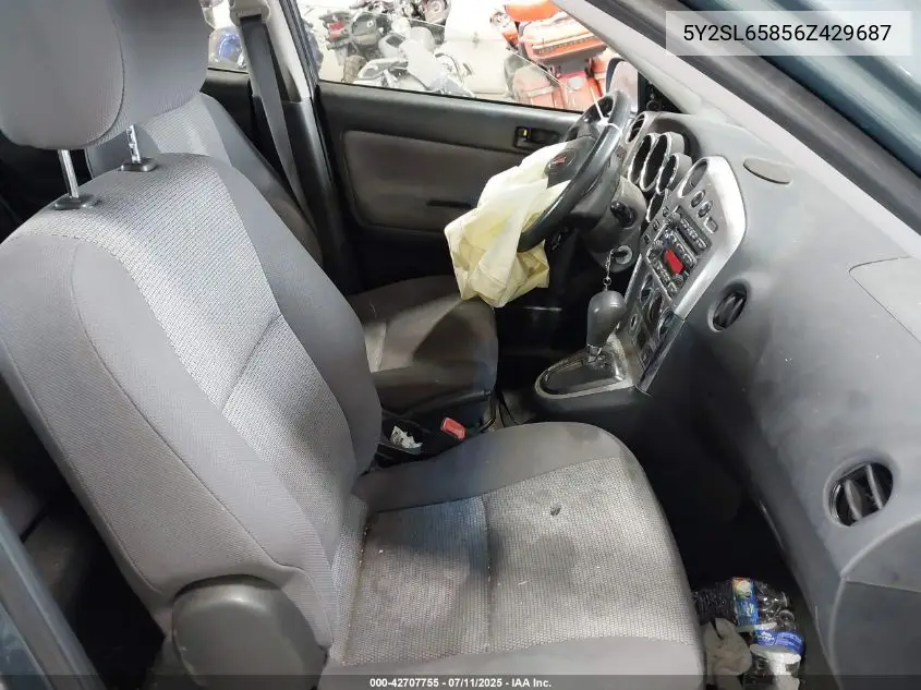 2006 Pontiac Vibe VIN: 5Y2SL65856Z429687 Lot: 42707755