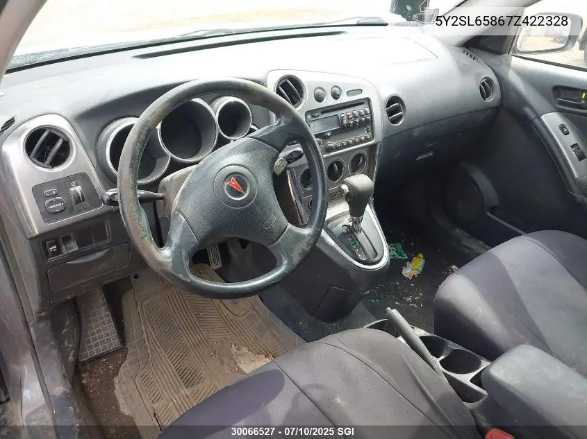 2007 Pontiac Vibe VIN: 5Y2SL65867Z422328 Lot: 30066527
