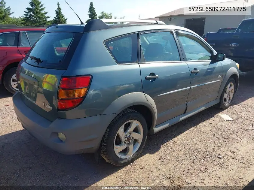 2007 Pontiac Vibe VIN: 5Y2SL65897Z411775 Lot: 42586967