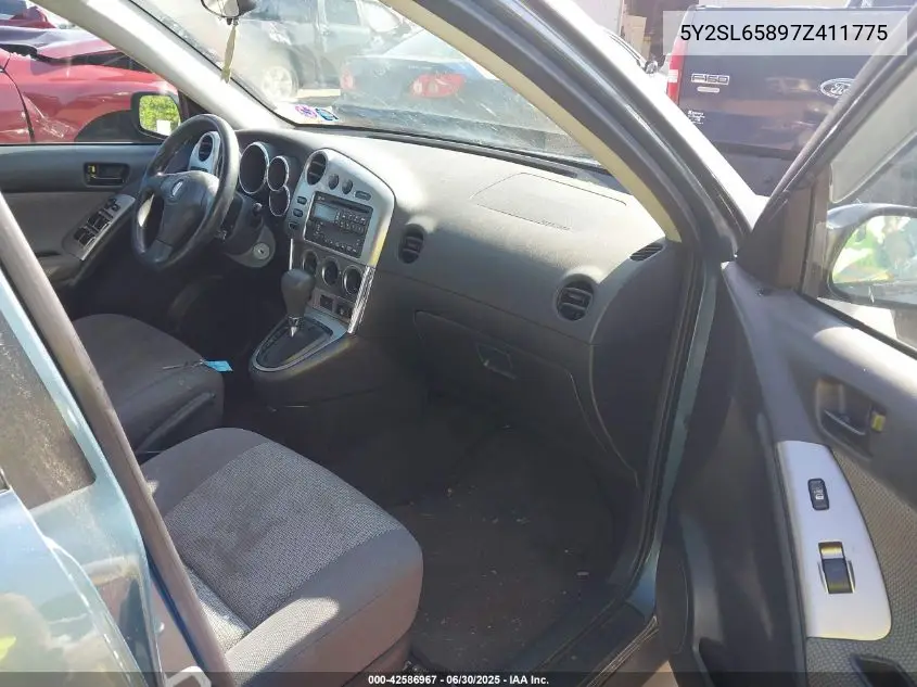 2007 Pontiac Vibe VIN: 5Y2SL65897Z411775 Lot: 42586967