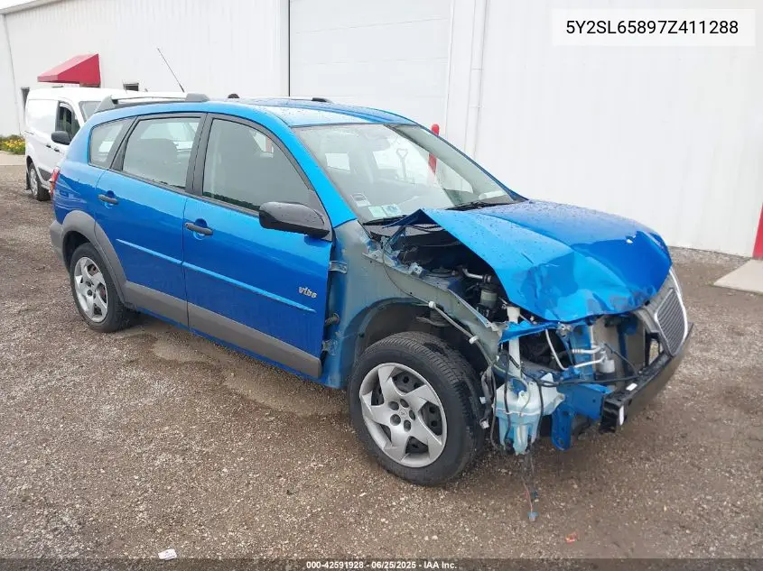 2007 Pontiac Vibe VIN: 5Y2SL65897Z411288 Lot: 42591928
