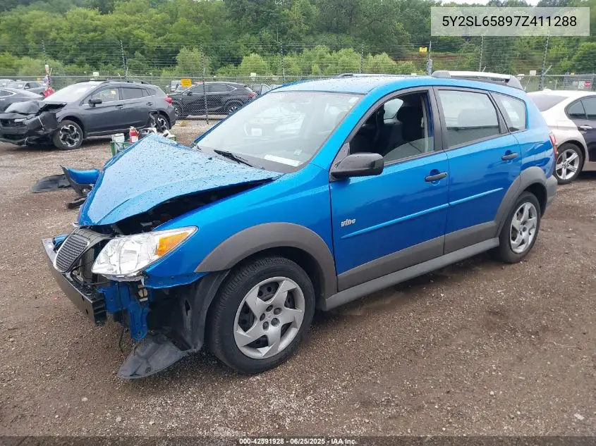2007 Pontiac Vibe VIN: 5Y2SL65897Z411288 Lot: 42591928