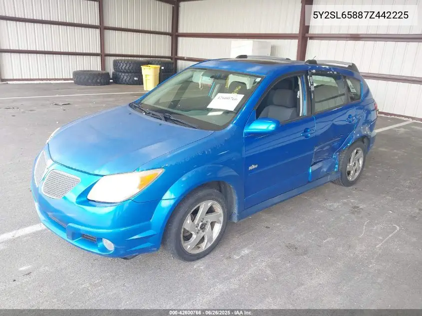 2007 Pontiac Vibe VIN: 5Y2SL65887Z442225 Lot: 42600766