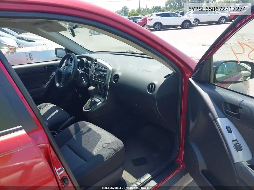 5y2sl65867z417274 5Y2SL65867Z417274 2007 Pontiac Vibe