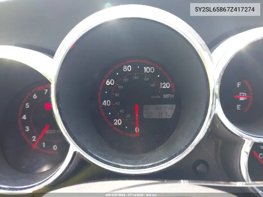 5y2sl65867z417274 5Y2SL65867Z417274 2007 Pontiac Vibe