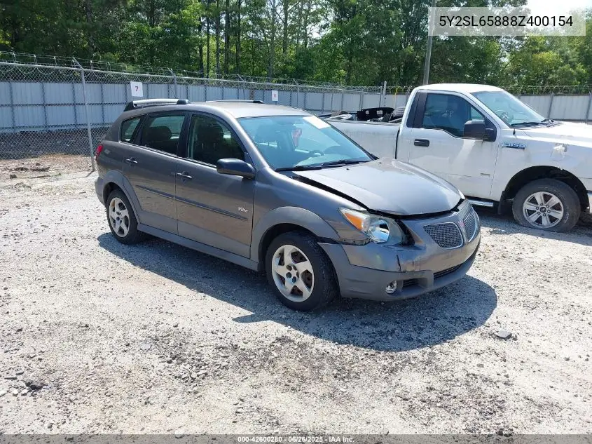 2008 Pontiac Vibe VIN: 5Y2SL65888Z400154 Lot: 42600280