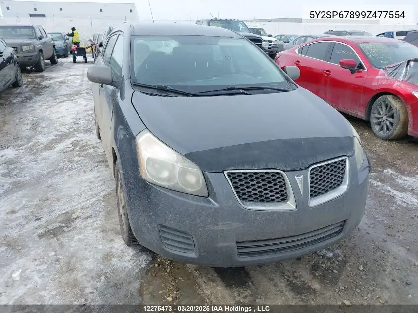 2009 Pontiac Vibe VIN: 5Y2SP67899Z477554 Lot: 12275473