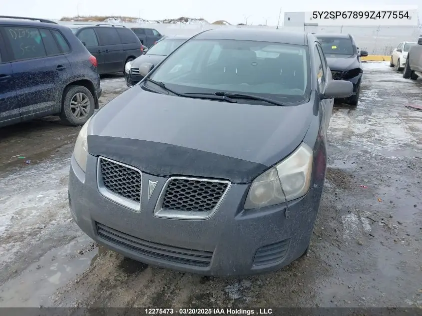 2009 Pontiac Vibe VIN: 5Y2SP67899Z477554 Lot: 12275473