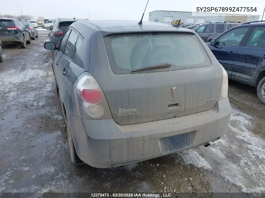2009 Pontiac Vibe VIN: 5Y2SP67899Z477554 Lot: 12275473