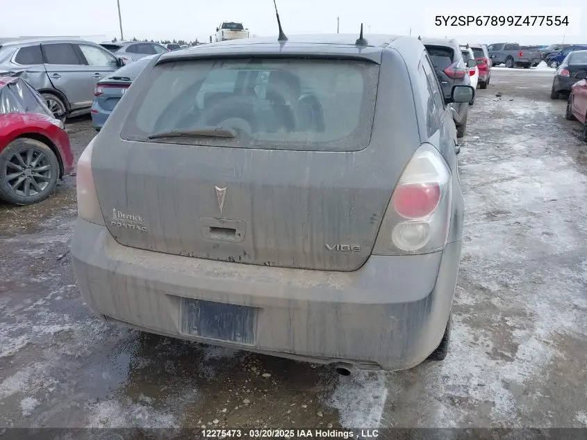 2009 Pontiac Vibe VIN: 5Y2SP67899Z477554 Lot: 12275473