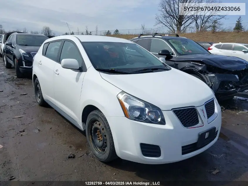 2009 Pontiac Vibe VIN: 5Y2SP67049Z433066 Lot: 12282759
