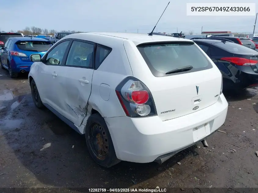 2009 Pontiac Vibe VIN: 5Y2SP67049Z433066 Lot: 12282759