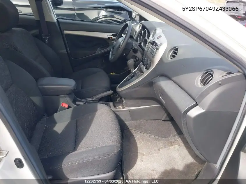2009 Pontiac Vibe VIN: 5Y2SP67049Z433066 Lot: 12282759