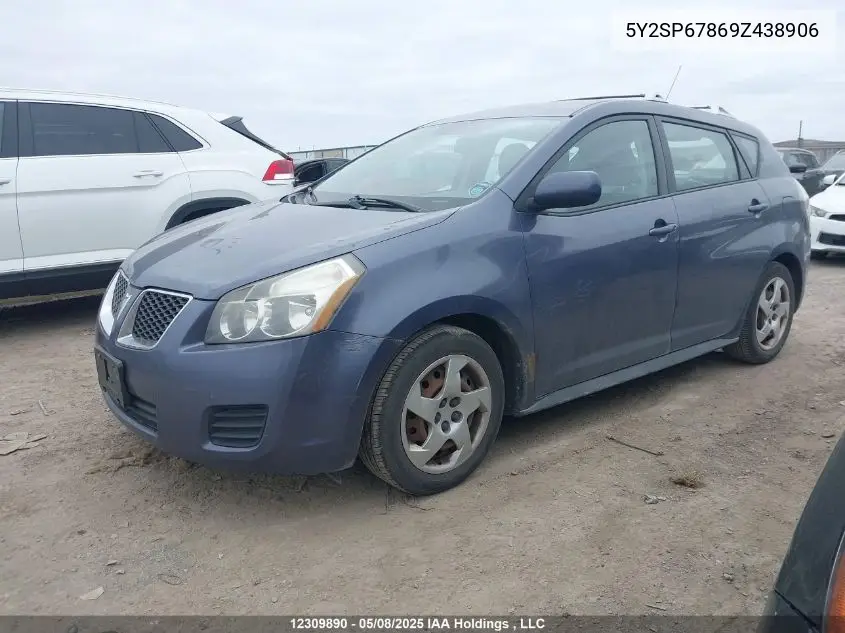2009 Pontiac Vibe VIN: 5Y2SP67869Z438906 Lot: 12309890