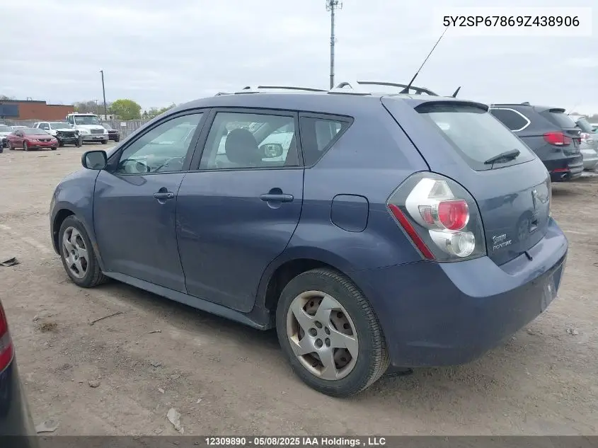 2009 Pontiac Vibe VIN: 5Y2SP67869Z438906 Lot: 12309890