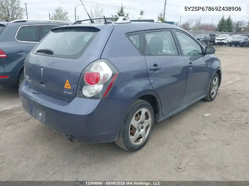 2009 Pontiac Vibe VIN: 5Y2SP67869Z438906 Lot: 12309890