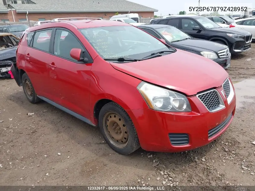 2009 Pontiac Vibe VIN: 5Y2SP67879Z428952 Lot: 12332617
