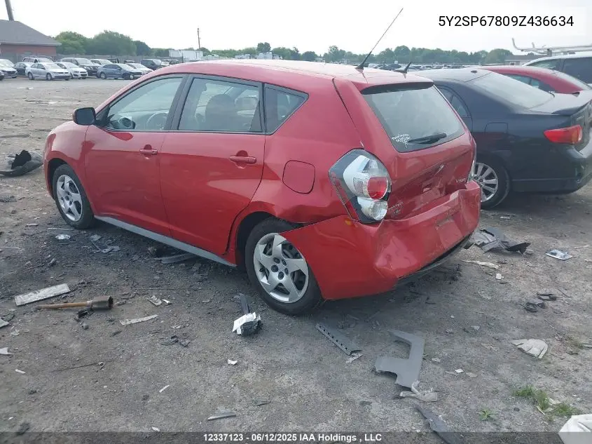 2009 Pontiac Vibe VIN: 5Y2SP67809Z436634 Lot: 12337123