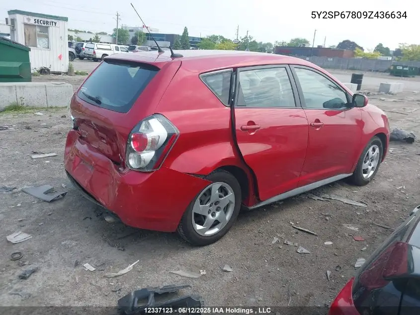 2009 Pontiac Vibe VIN: 5Y2SP67809Z436634 Lot: 12337123