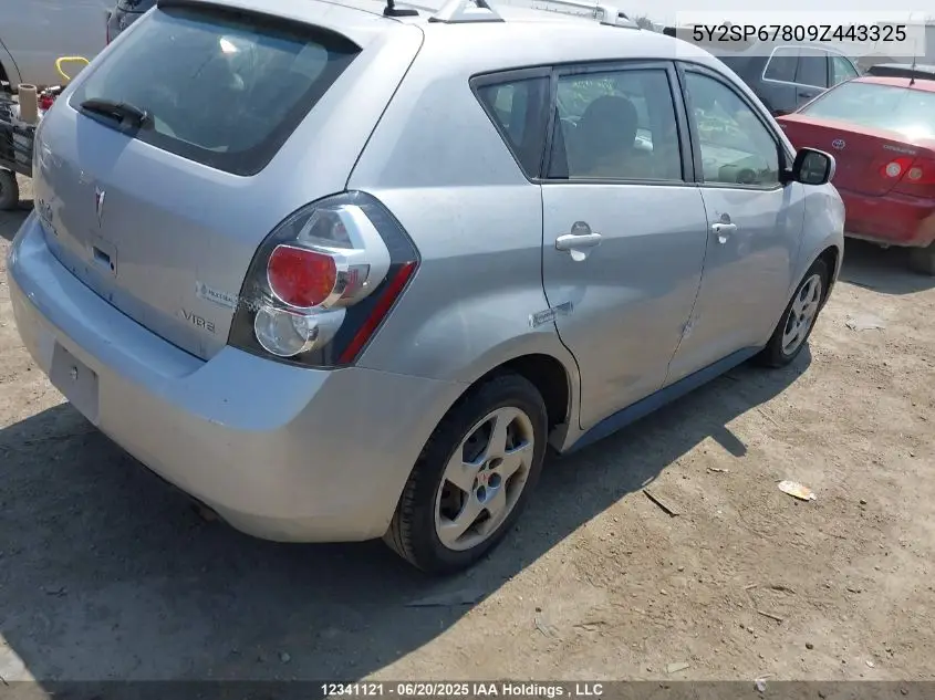 2009 Pontiac Vibe VIN: 5Y2SP67809Z443325 Lot: 12341121