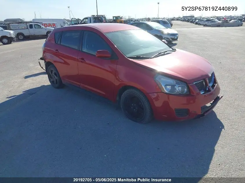 2009 Pontiac Vibe VIN: 5Y2SP67819Z440899 Lot: 20192705