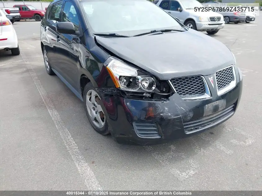 2009 Pontiac Vibe VIN: 5Y2SP67869Z435715 Lot: 40015344