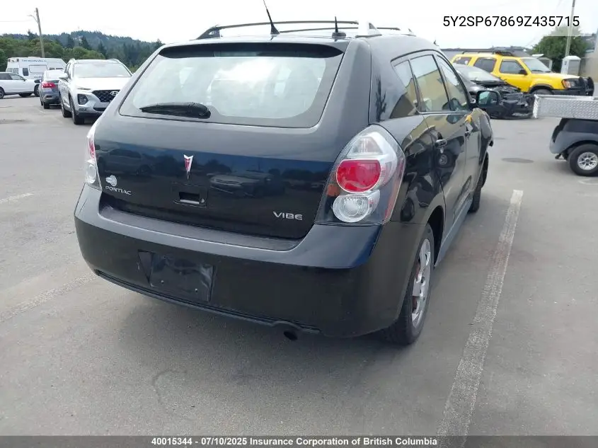 2009 Pontiac Vibe VIN: 5Y2SP67869Z435715 Lot: 40015344